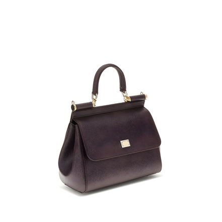 Dolce & Gabbana Brown Leather Shoulder Bag