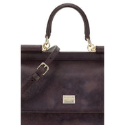 Dolce & Gabbana Brown Leather Shoulder Bag