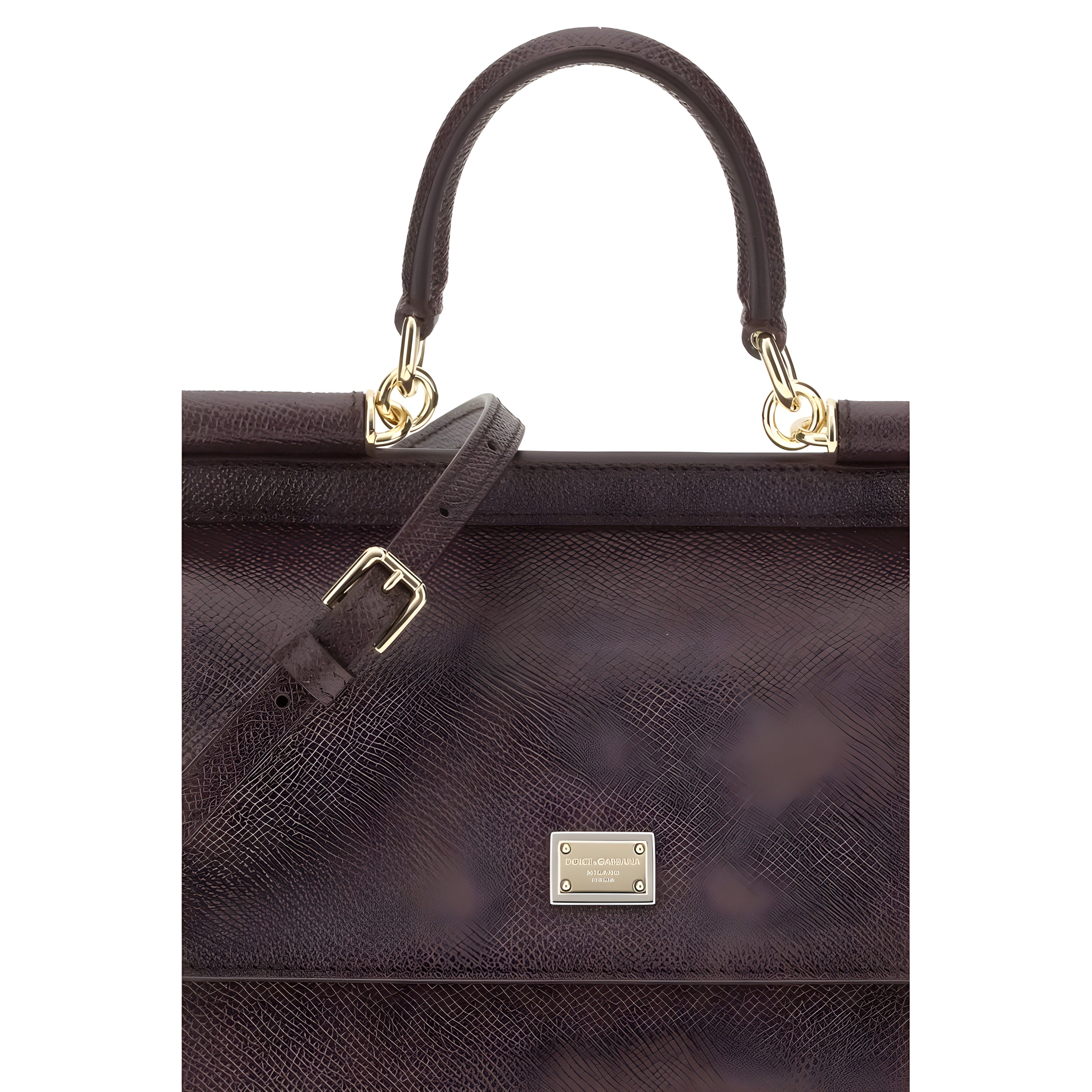 Dolce & Gabbana Brown Leather Shoulder Bag