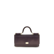 Dolce & Gabbana Brown Calf Leather Bos Taurus Shoulder Bag