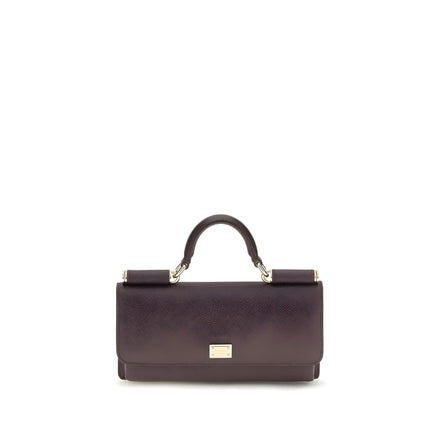 Dolce & Gabbana Brown Calf Leather Bos Taurus Shoulder Bag