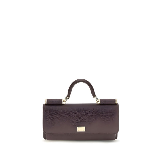 Dolce & Gabbana Brown Calf Leather Bos Taurus Shoulder Bag