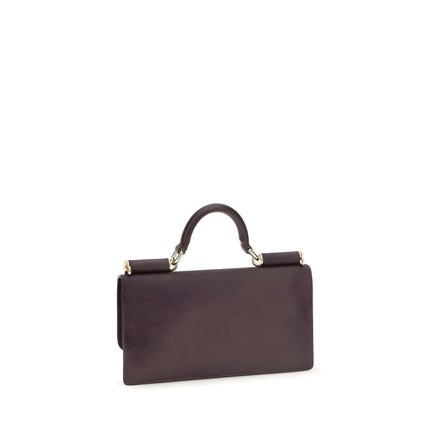 Dolce & Gabbana Brown Calf Leather Bos Taurus Shoulder Bag