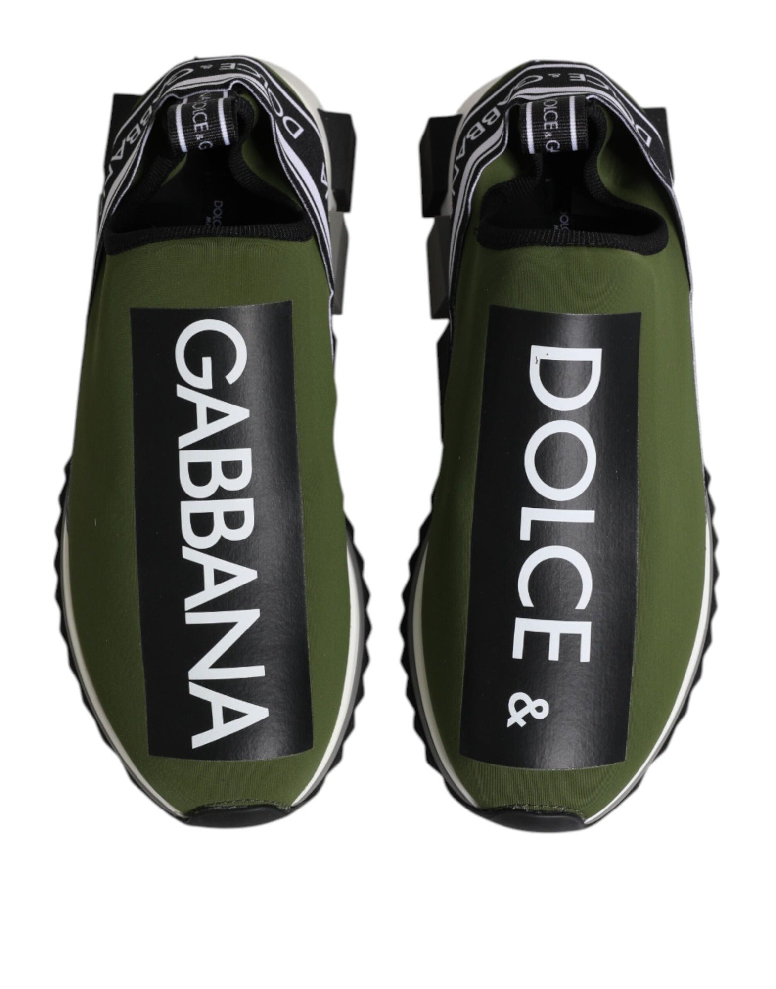 Dolce & Gabbana Adidași Sorrento Verzi Joși cu Logo