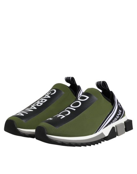 Dolce & Gabbana Adidași Sorrento Verzi Joși cu Logo
