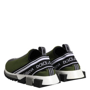 Dolce & Gabbana Adidași Sorrento Verzi Joși cu Logo
