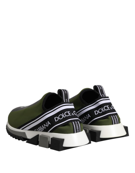 Dolce & Gabbana Adidași Sorrento Verzi Joși cu Logo