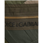 Dolce & Gabbana Military Green Patchwork Backpack
