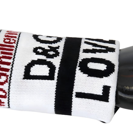 Dolce & Gabbana Bandă multicoloră din lână tricotată D&G Love Wristband Wrap