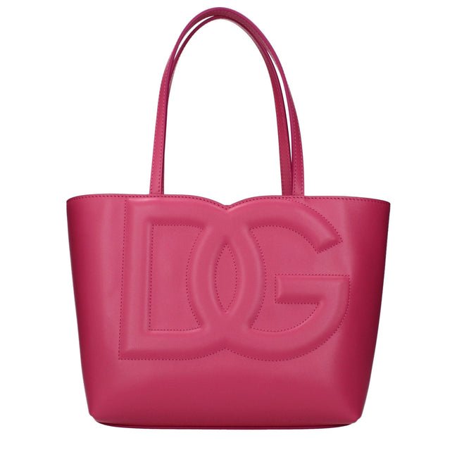 Geantă Dolce & Gabbana roz din piele
