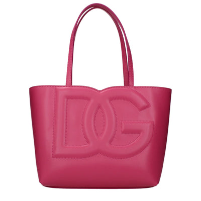 Geantă Dolce & Gabbana roz din piele