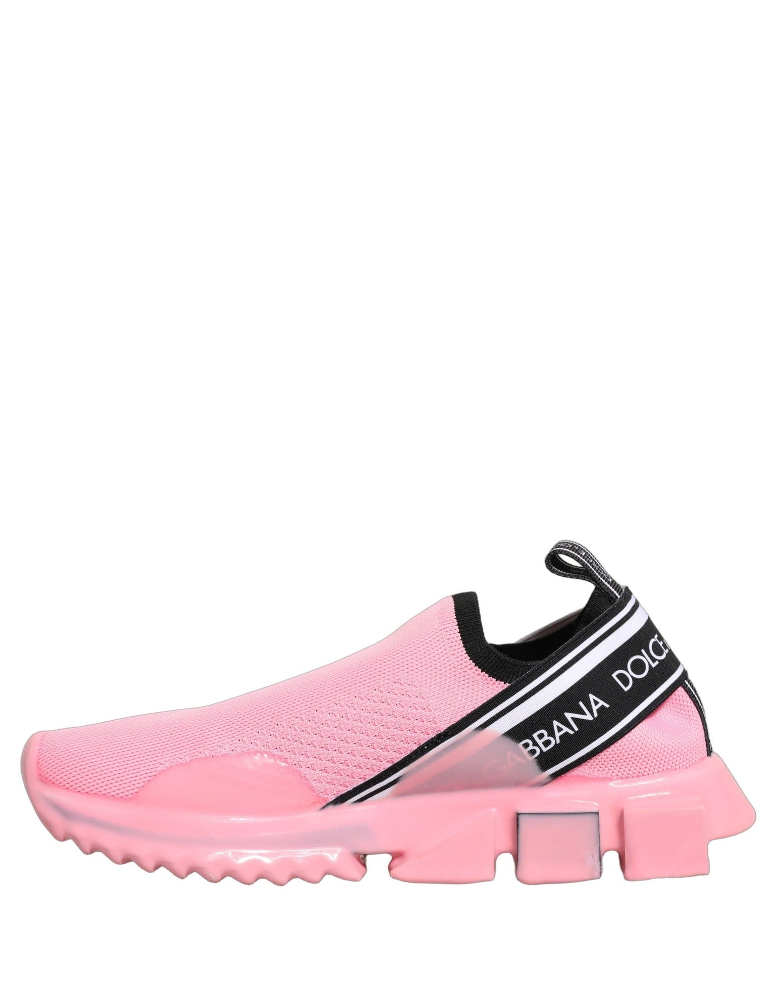 Dolce & Gabbana Pink Sorrento Slip-On Low Top Sneakers