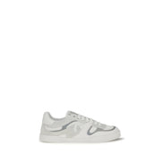 Sneakers low top Dolce & Gabbana albi din piele