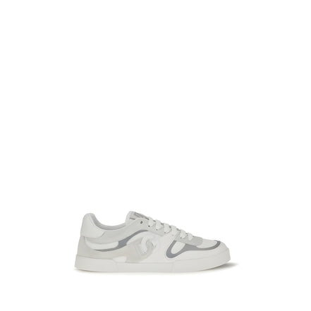 Sneakers low top Dolce & Gabbana albi din piele