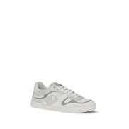 Sneakers low top Dolce & Gabbana albi din piele
