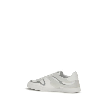 Sneakers low top Dolce & Gabbana albi din piele