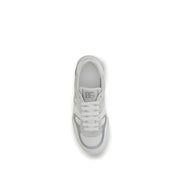 Sneakers low top Dolce & Gabbana albi din piele