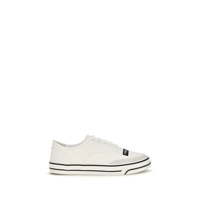 Sneakers low top Dolce & Gabbana albi din bumbac