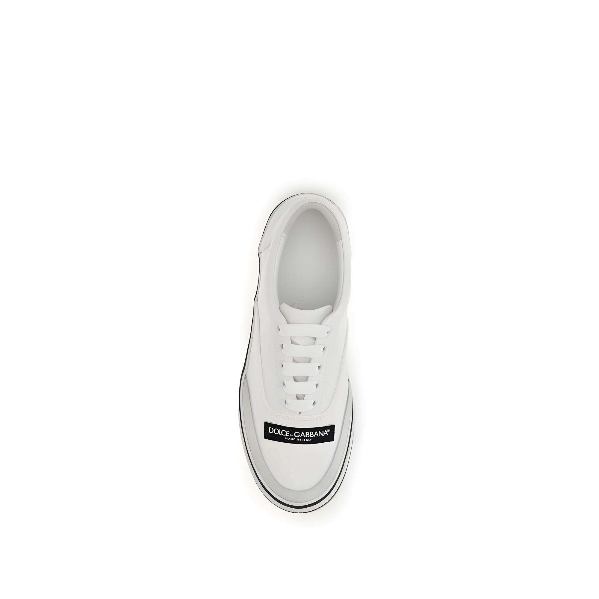 Dolce & Gabbana White Cotton Low Top Sneakers