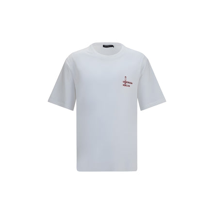 Tricou Dolce & Gabbana alb din bumbac