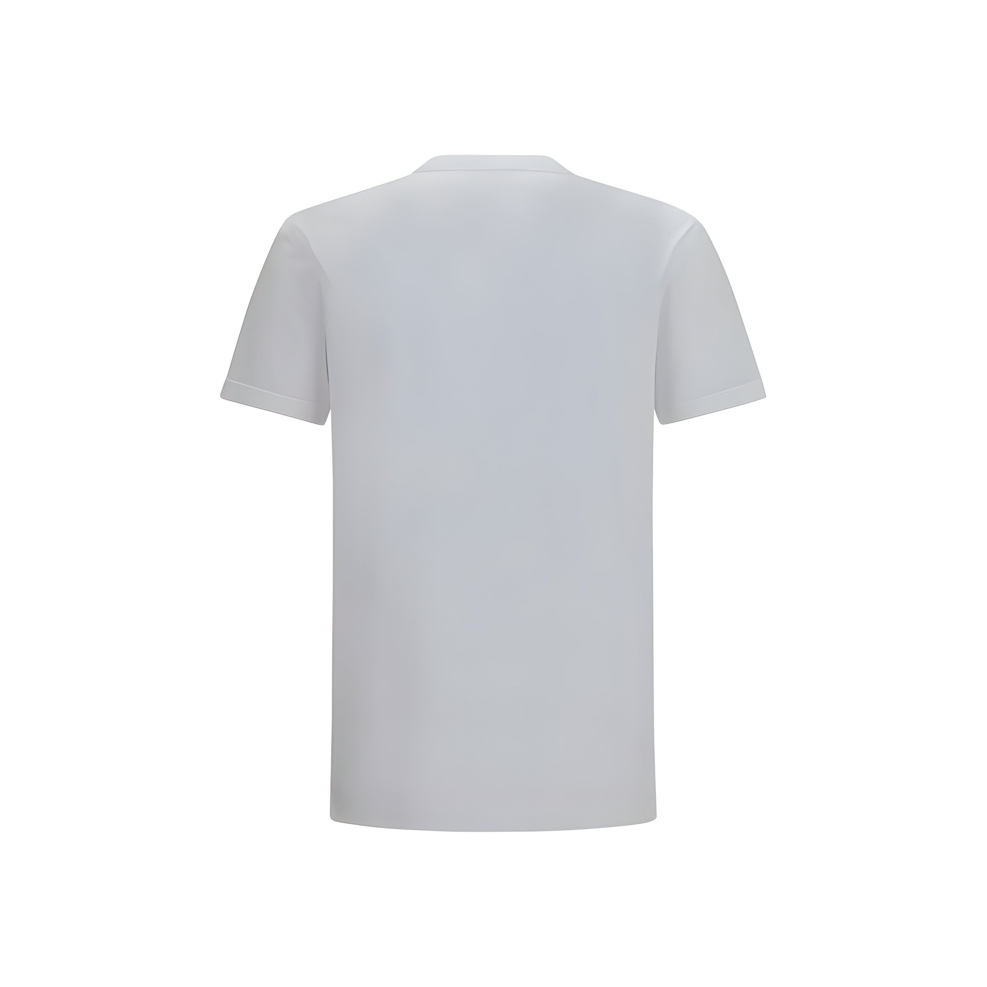 Tricou alb din bumbac Dolce & Gabbana