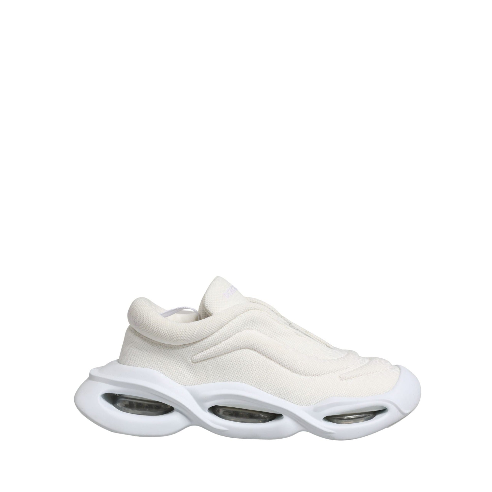Sneakers Dolce & Gabbana albe slip on joase Wave