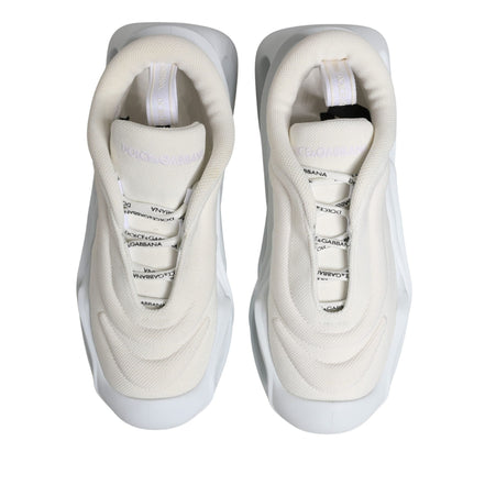 Sneakers Dolce & Gabbana albe slip on joase Wave