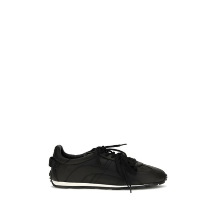 Dsquared² Black Leather Athletic Sneakers