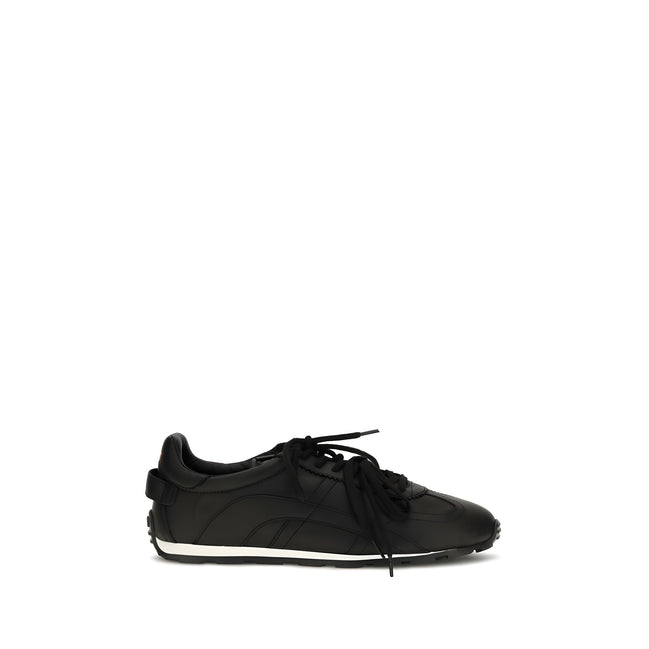 Dsquared² Black Leather Athletic Sneakers