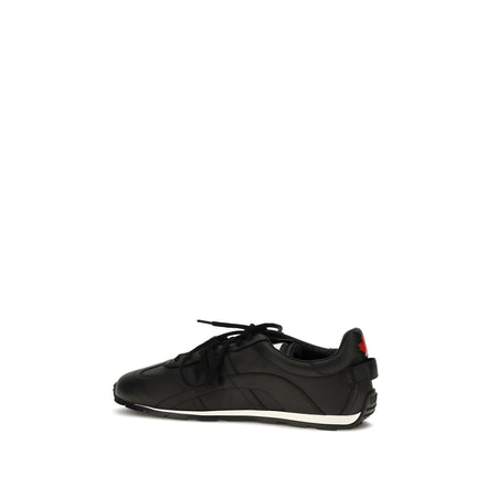 Dsquared² Black Leather Athletic Sneakers