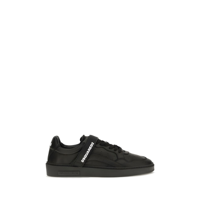 Dsquared² Black Suede Athletic Sneakers