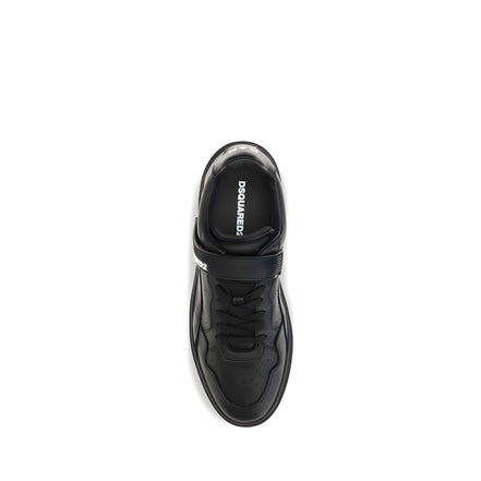 Dsquared² Black Suede Athletic Sneakers
