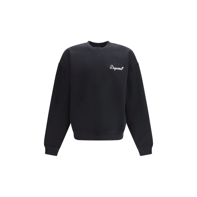 Hanorac Dsquared² negru din bumbac