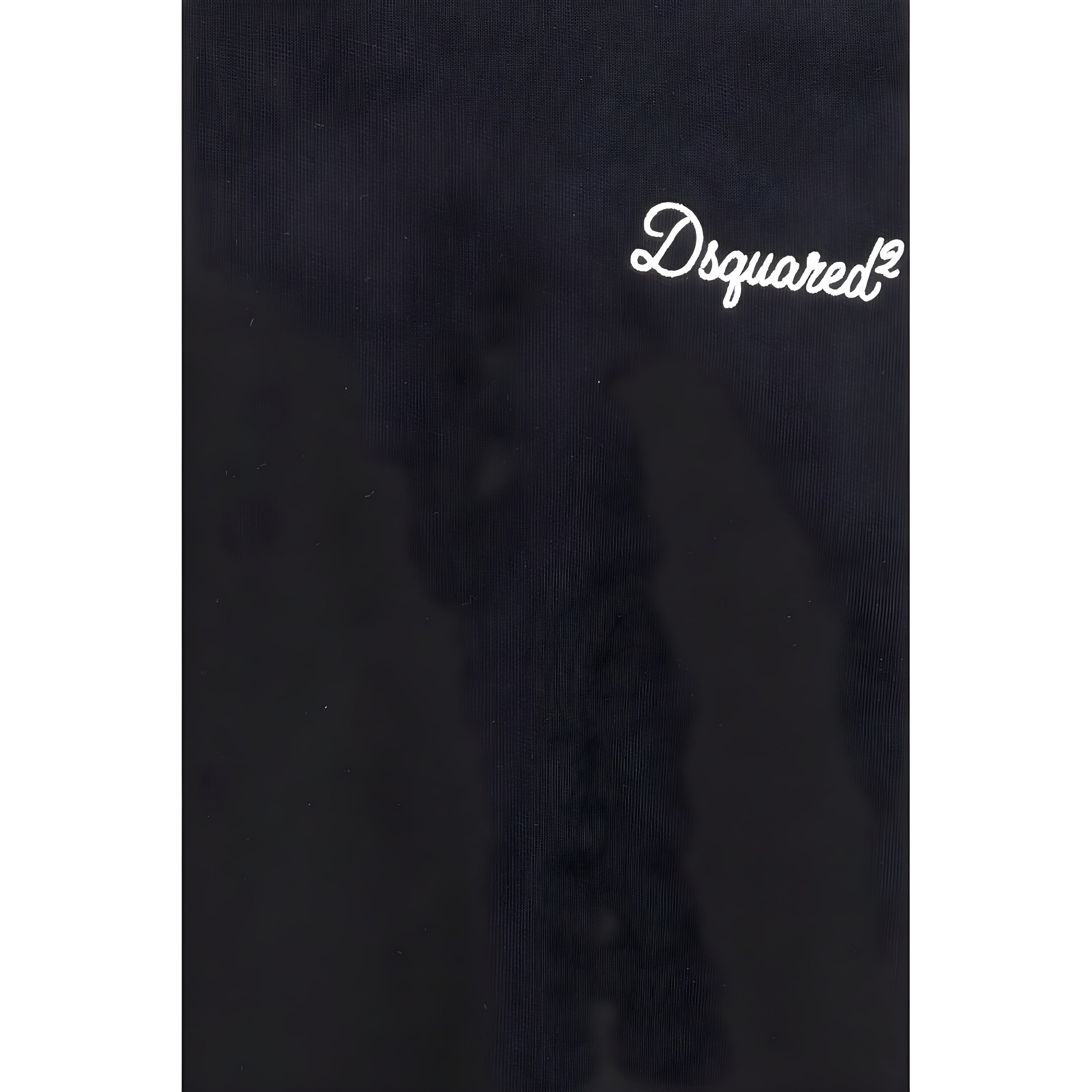 Hanorac Dsquared² negru din bumbac