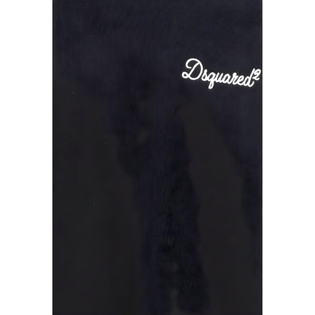 Hanorac Dsquared² negru din bumbac
