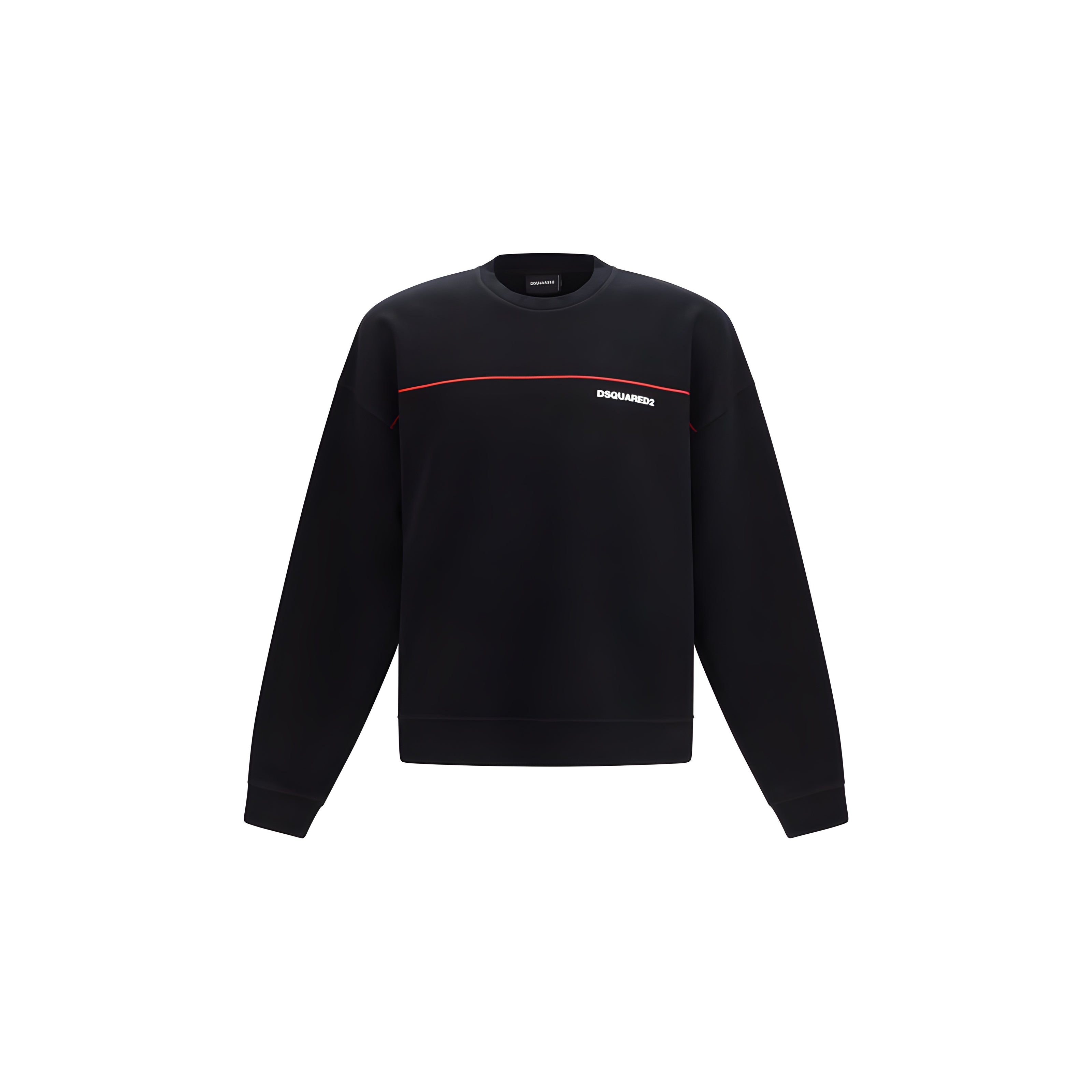 Hanorac negru din bumbac Dsquared²