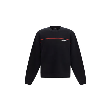 Hanorac negru din bumbac Dsquared²