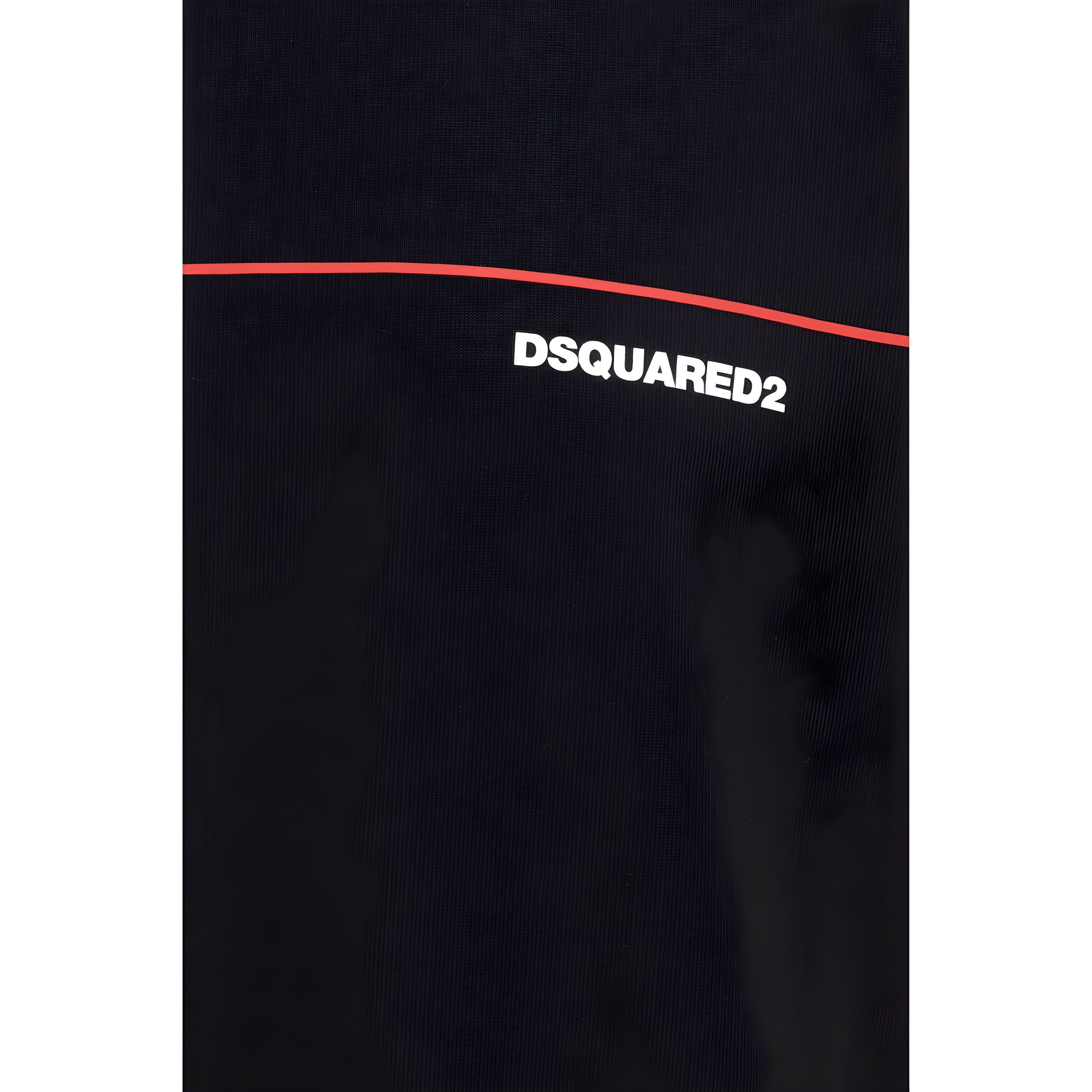Hanorac negru din bumbac Dsquared²