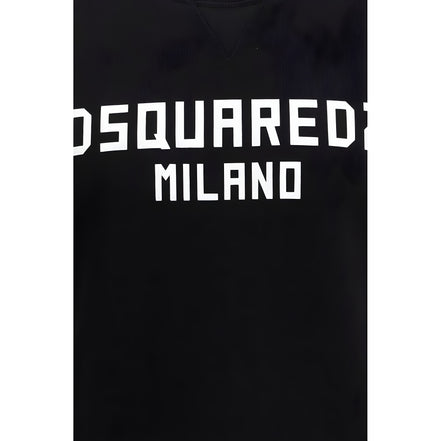 Bluză Dsquared² neagră din bumbac