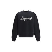 Bluză de molton neagră Dsquared² din bumbac