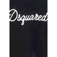 Bluză de molton neagră Dsquared² din bumbac