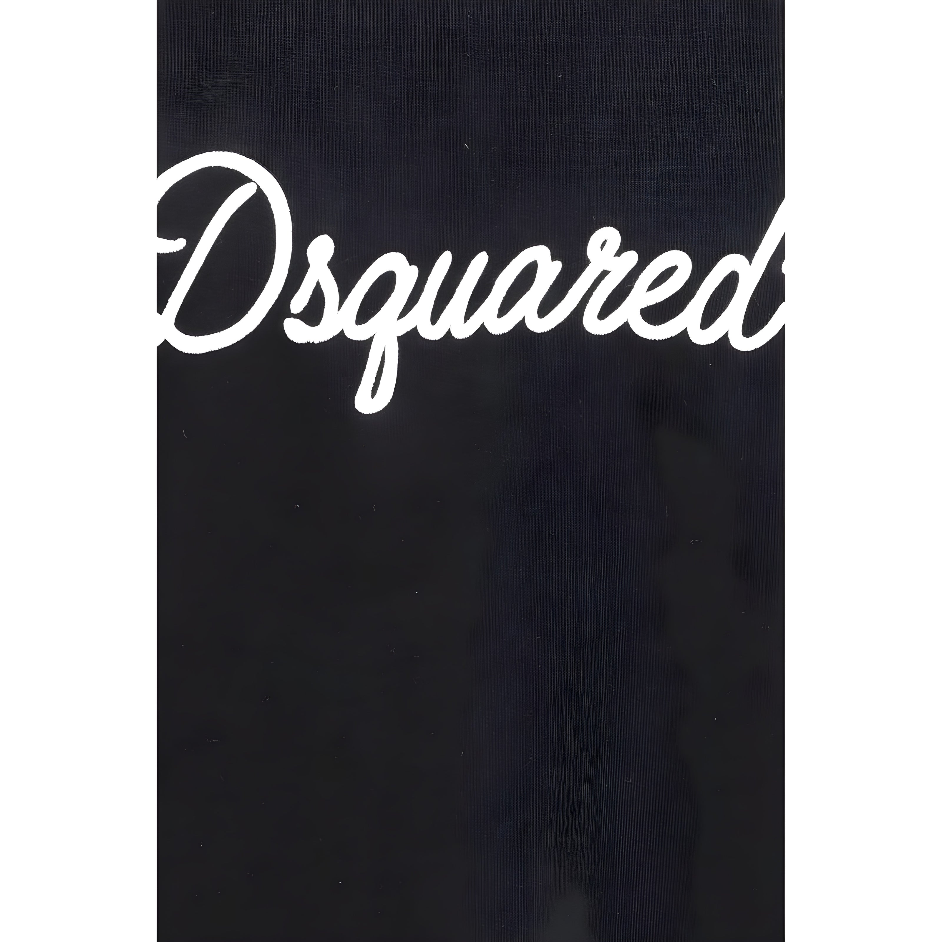 Bluză de molton neagră Dsquared² din bumbac