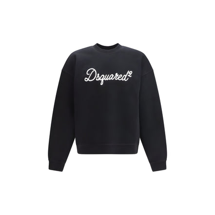 Bluză de molton neagră Dsquared² din bumbac