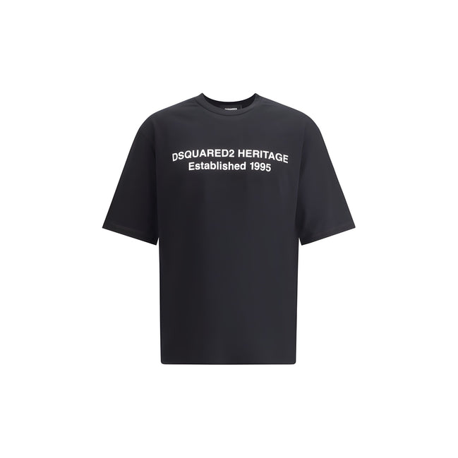 Tricou Dsquared² negru din bumbac