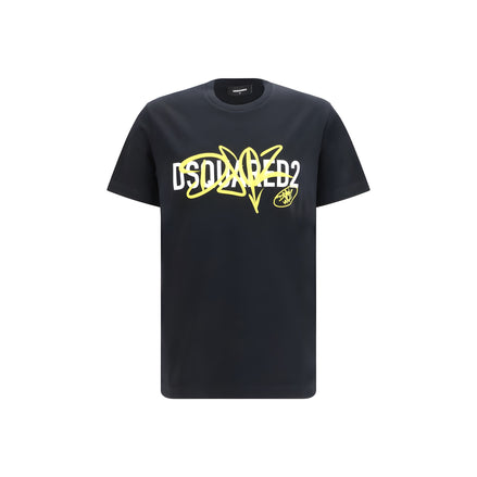 Dsquared² Tricou Negru din Bumbac