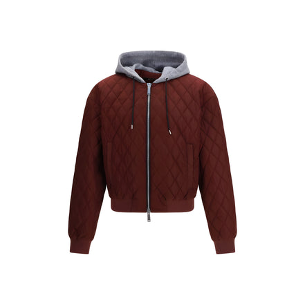 Dsquared² Bordeaux Fabric Bomber Jacket
