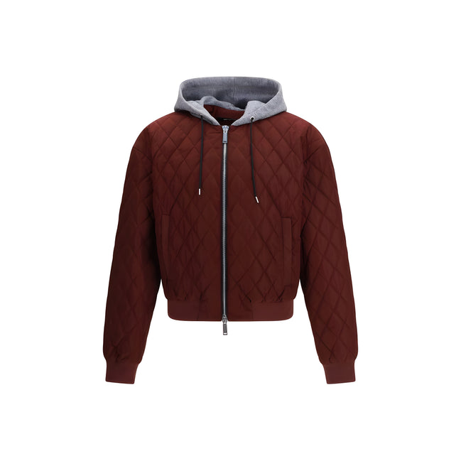 Dsquared² Bordeaux Fabric Bomber Jacket