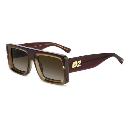 Ochelari de soare Dsquared² maro din acetat cu lentile maro