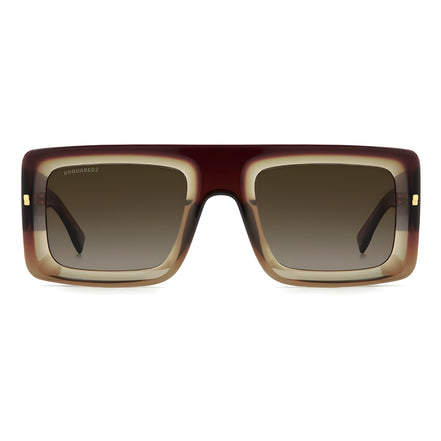 Ochelari de soare Dsquared² maro din acetat cu lentile maro