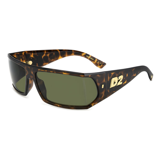 Ochelari de soare Dsquared² maro din acetat cu lentile verzi